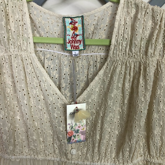 Johny Was Ambre embroidered BoHo cut out dress - Picture 10 of 12